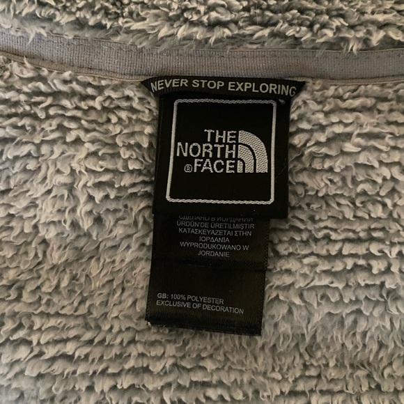 North Face Grey Fleece Zip Up - Picture 3 of 5